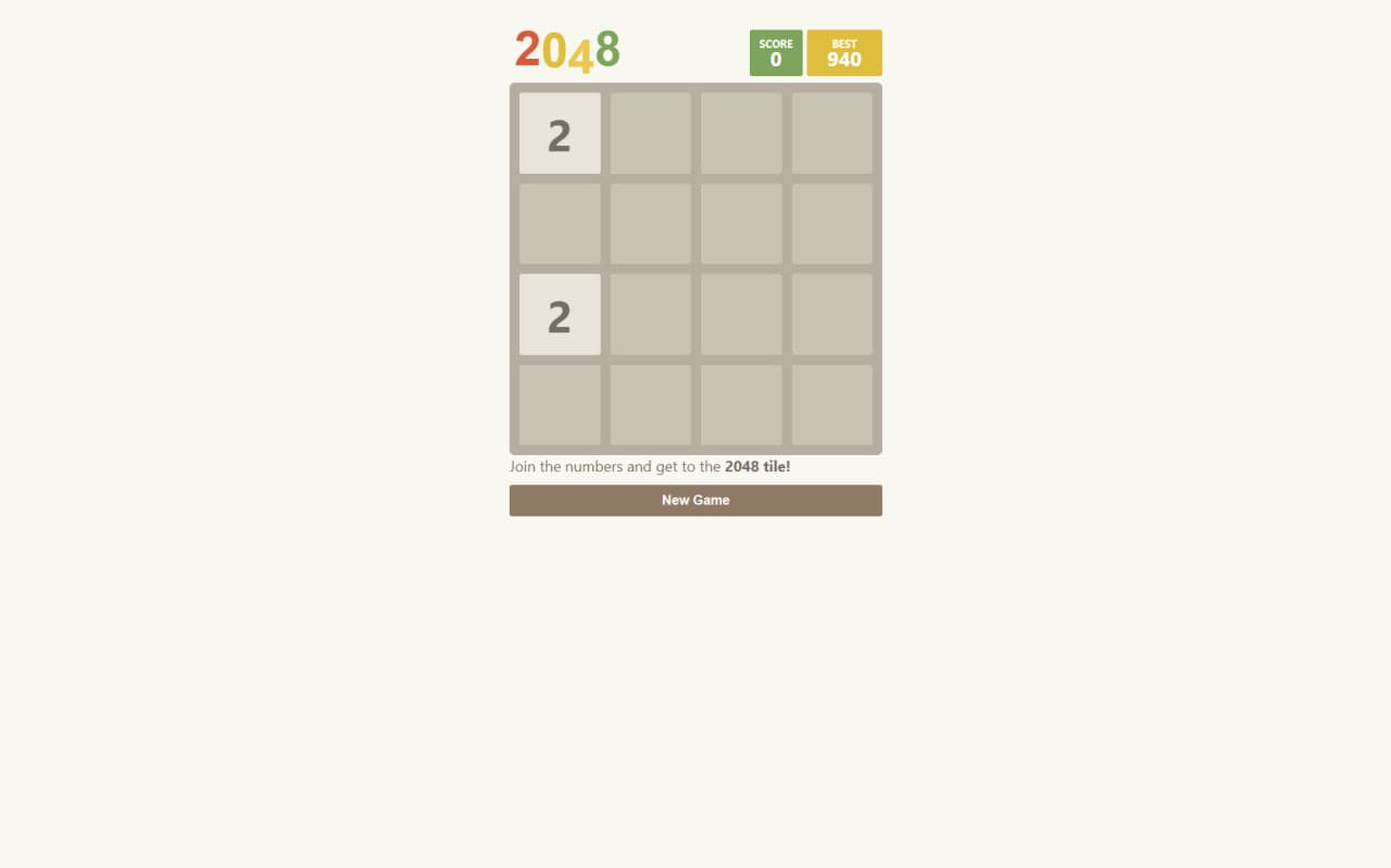 2048 game